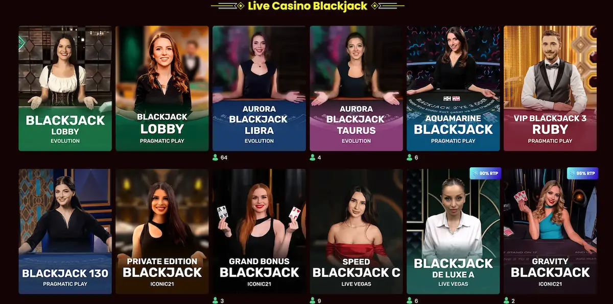 Dragonslots live blackjack table with Evolution Gaming dealer